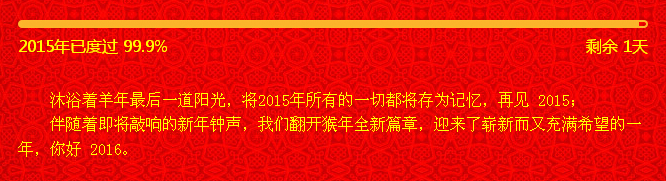 再見2015，你好2016！